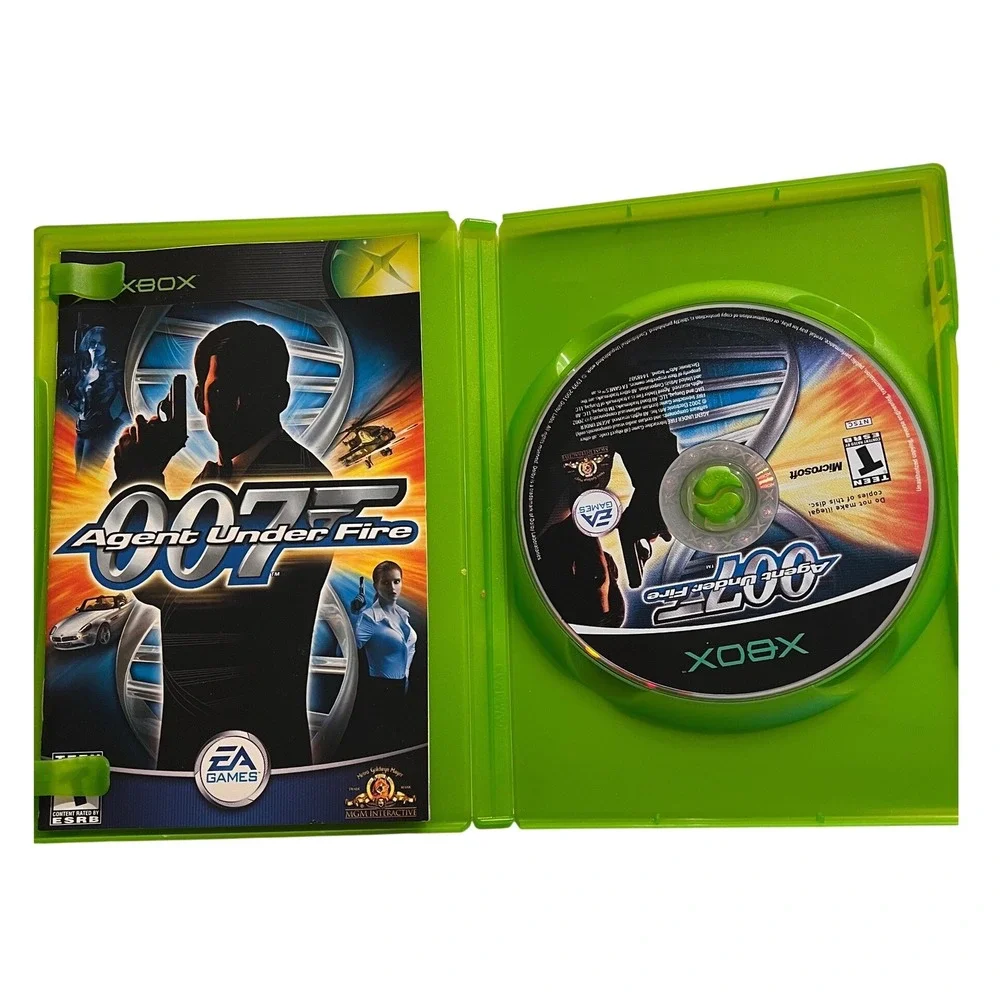 James Bond 007 Xbox Game Bundle Agent Under Fire and Nightfire EA Games Original